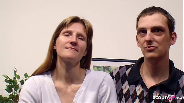 German Wife Shares With Two Men in Threesome